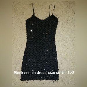 Black sequin dress (heavily used)